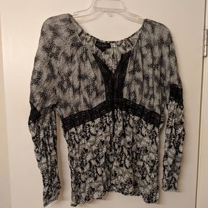 Black and White blouse